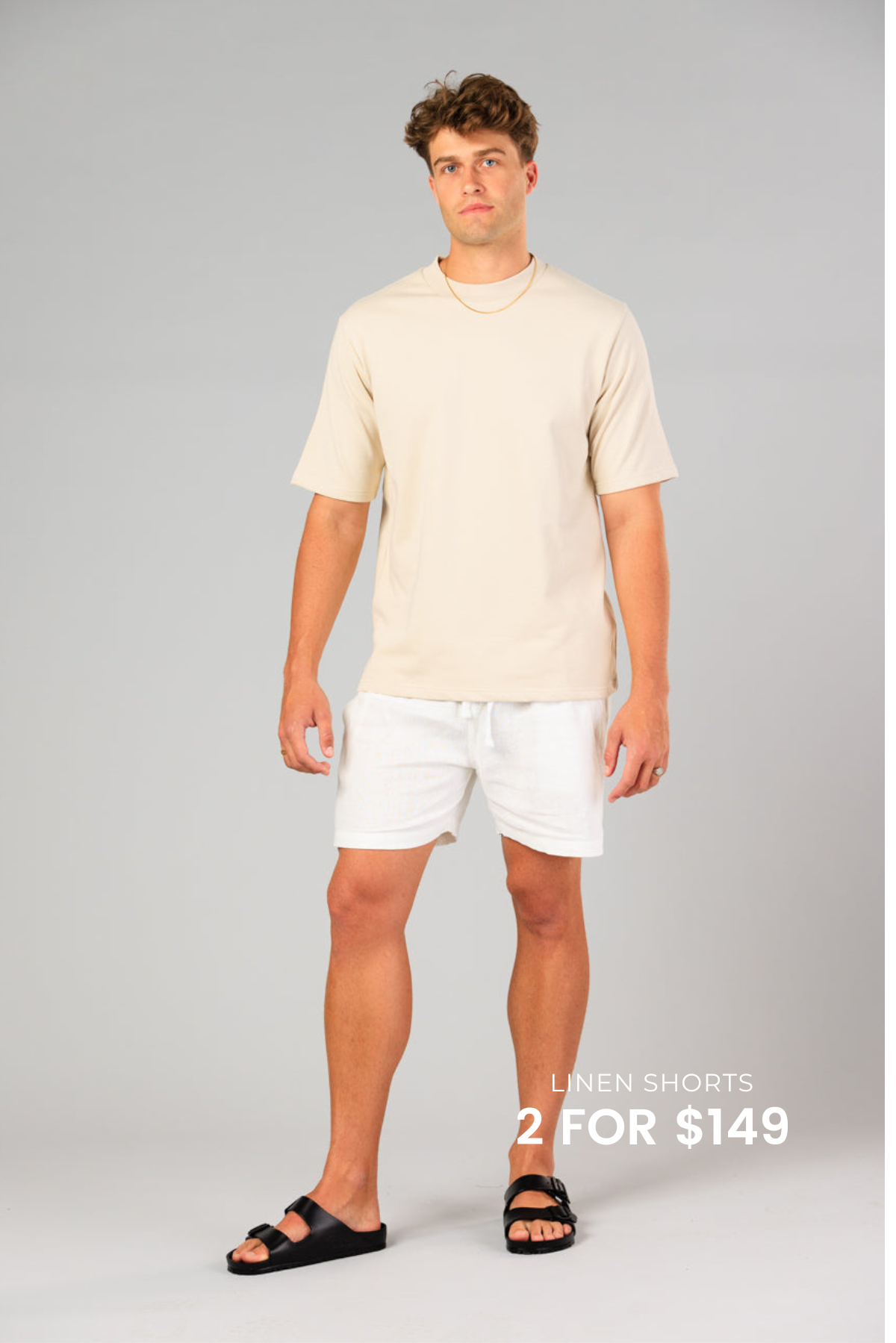 Noosa Linen Shorts - White