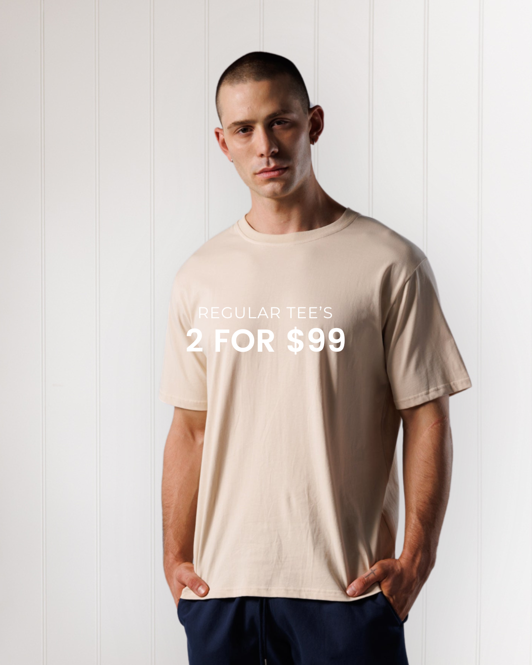 Regular Lightweight Tee - Oat