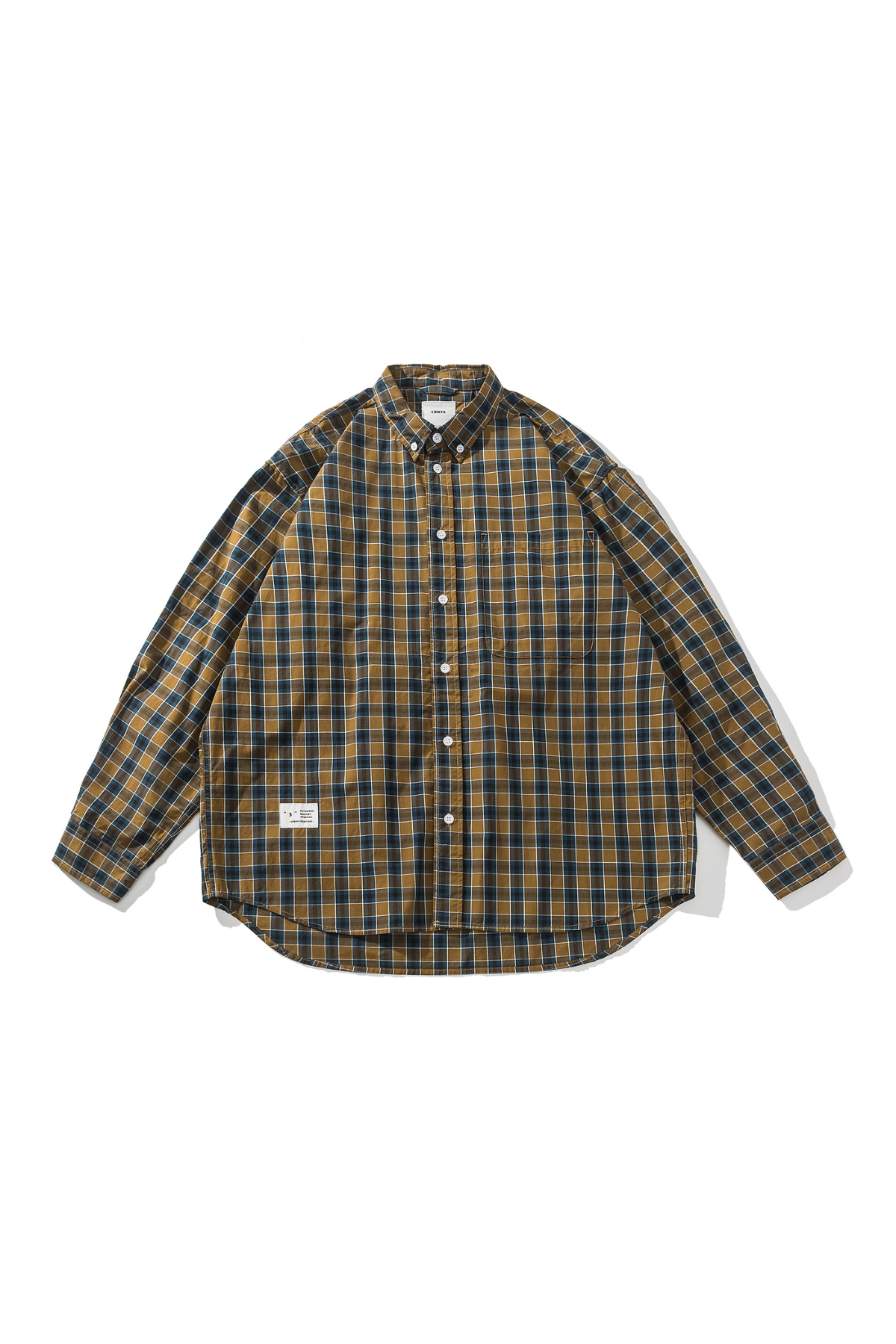 LBRTS - Plaid Long Sleeve Shirt - Yellow/Navy