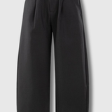 Pleated Kyoto Trousers - Black
