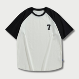 Varsity Raglan Tee - Black