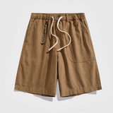 Ramie Shorts - Brown