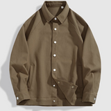 Snap-Button Jacket - Brown