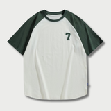 Varsity Raglan Tee - Dark Green