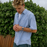 Skyline Button Up - Blue Stripe