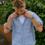 Skyline Button Up - Blue Stripe