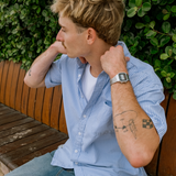 Skyline Button Up - Blue Stripe