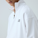 Quarter-Zip Sweatshirt - White