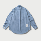 Mariner Stripe Oxford - Dark Blue Stripe