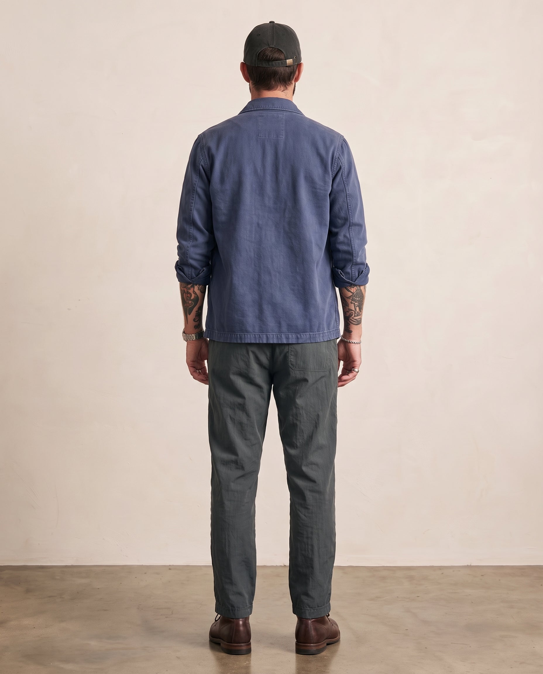 Hipland Pleated Lyocell-Nylon Trousers Deep Grey back