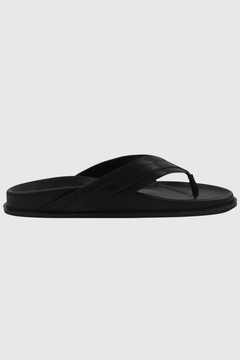 Hipland Jack Leather Thong Slide — front view