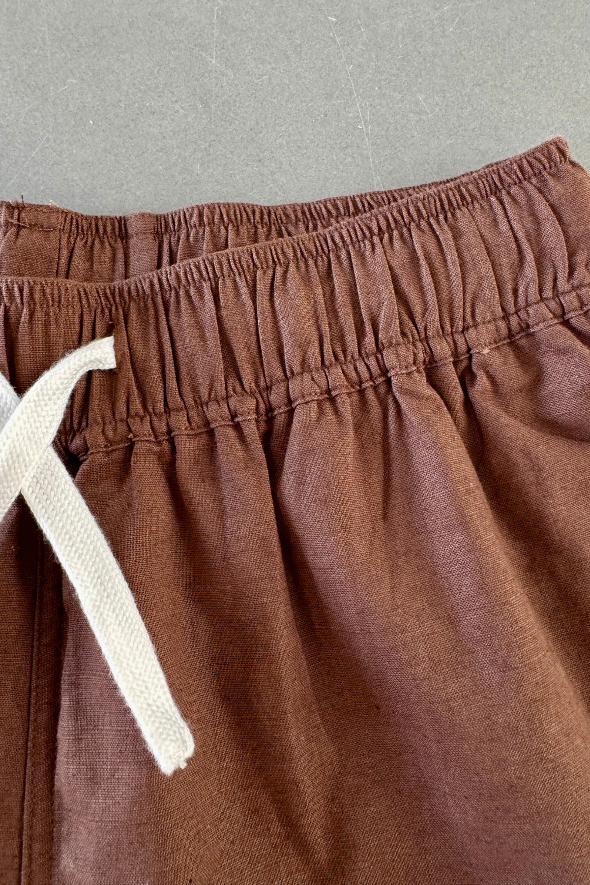 Summer Linen Shorts - Brown