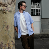 Skyline Button Up - Blue Stripe