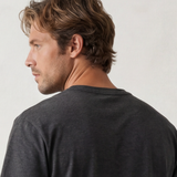 Relaxed Henley Tee - Black