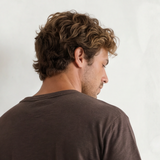 Relaxed Henley Tee - Coffee