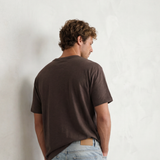 Relaxed Henley Tee - Coffee