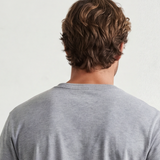Relaxed Henley Tee - Heather Grey