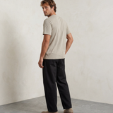 Relaxed Henley Tee - Khaki