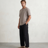 Relaxed Henley Tee - Khaki