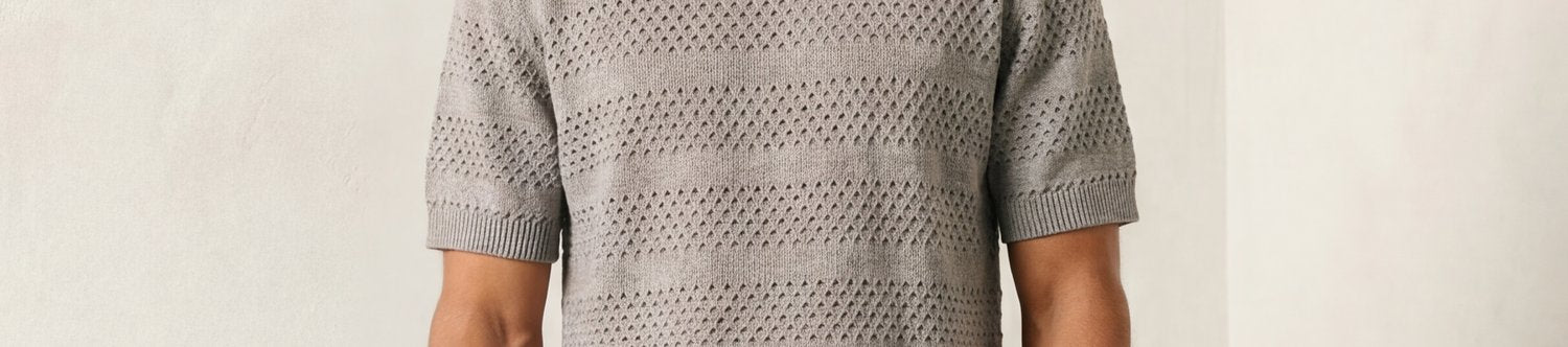 Wool Blend Tee - Khaki