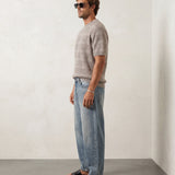 Wool Blend Tee - Khaki