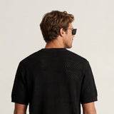 Wool Blend Tee - Black