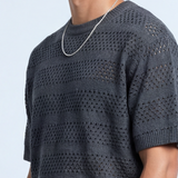 Wool Blend Tee - Grey