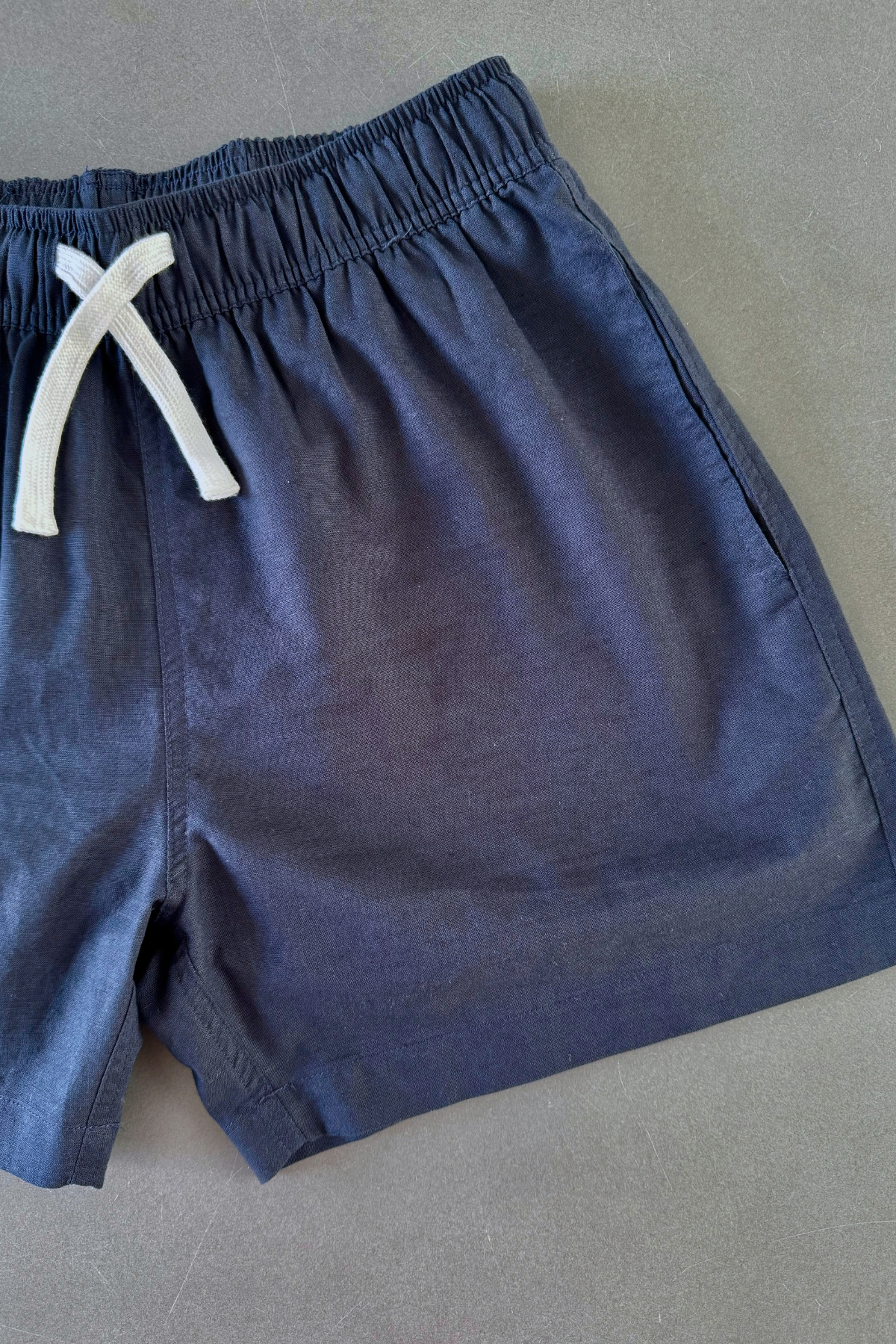 Summer Linen Shorts - Navy