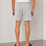 Hipland Washed All Day Shorts - Light Grey - back view