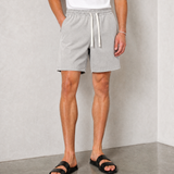 Hipland Washed All Day Shorts - Light Grey - front view