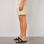 Hipland Washed All Day Shorts - Sand - side view