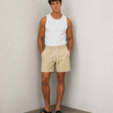 Hipland Washed All Day Shorts - Sand - front view