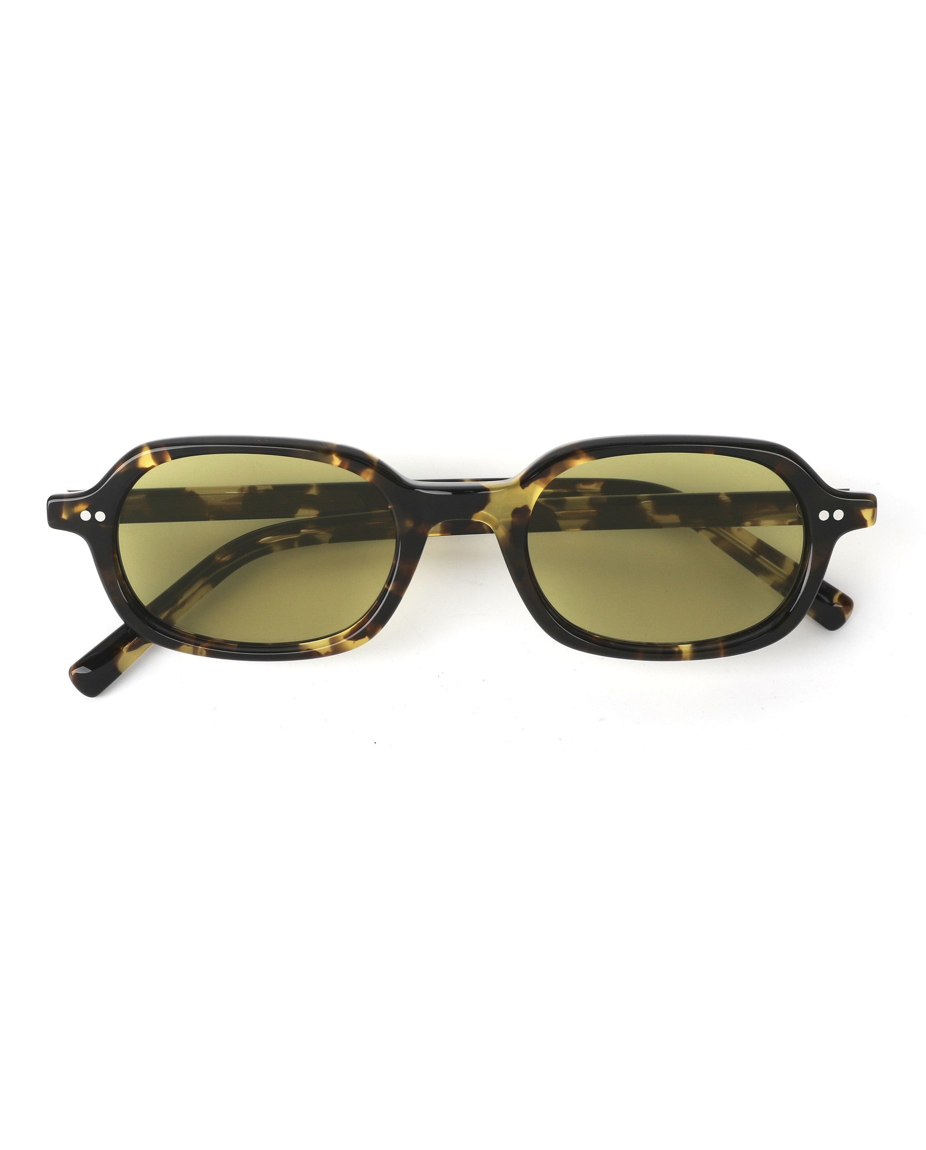 Capri Sunglasses - Tortoise Frame, Green Lens