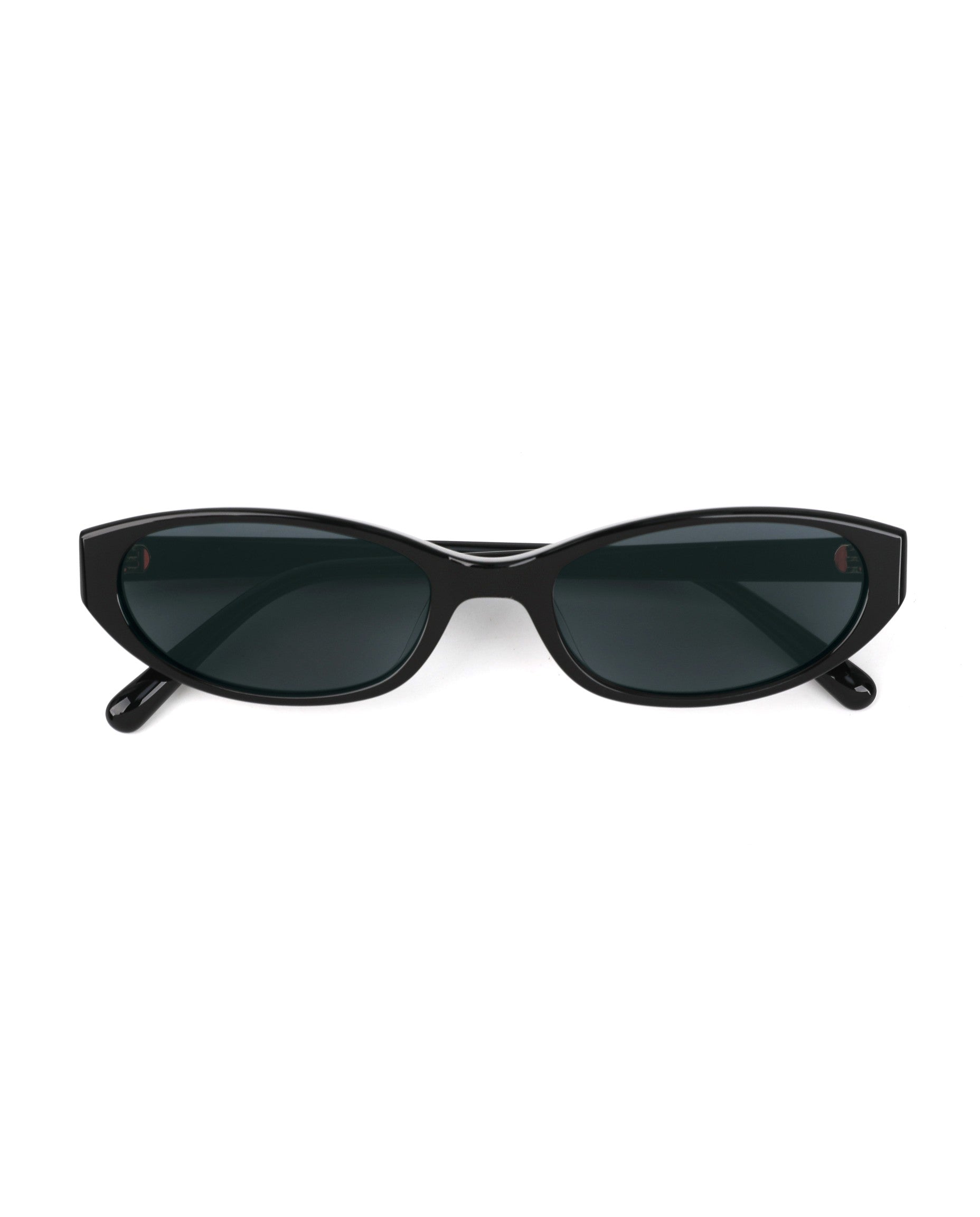 Santorini Sunglasses - Black Frame, Grey Lens