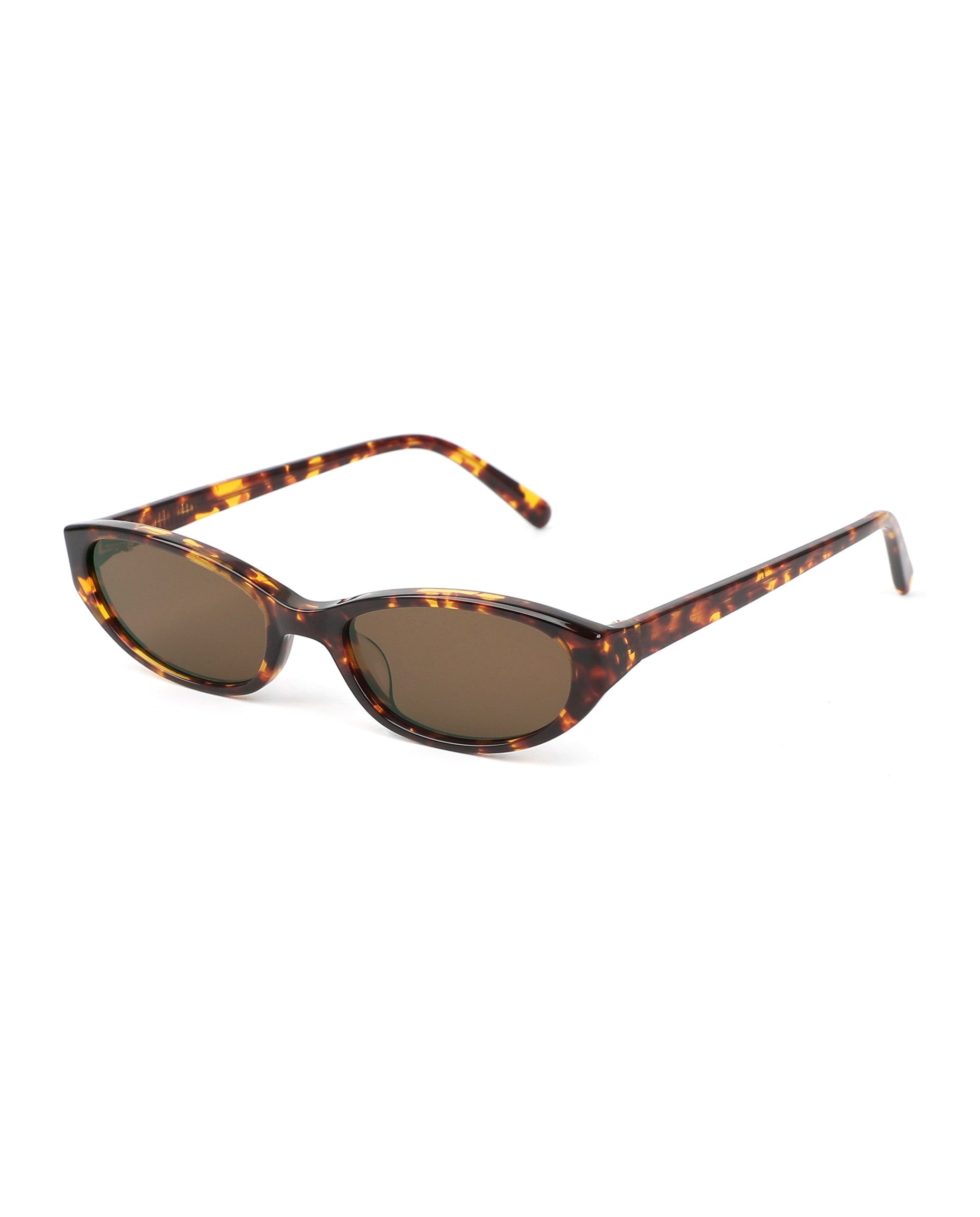 Santorini Sunglasses - Tortoise Frame, Brown Lens