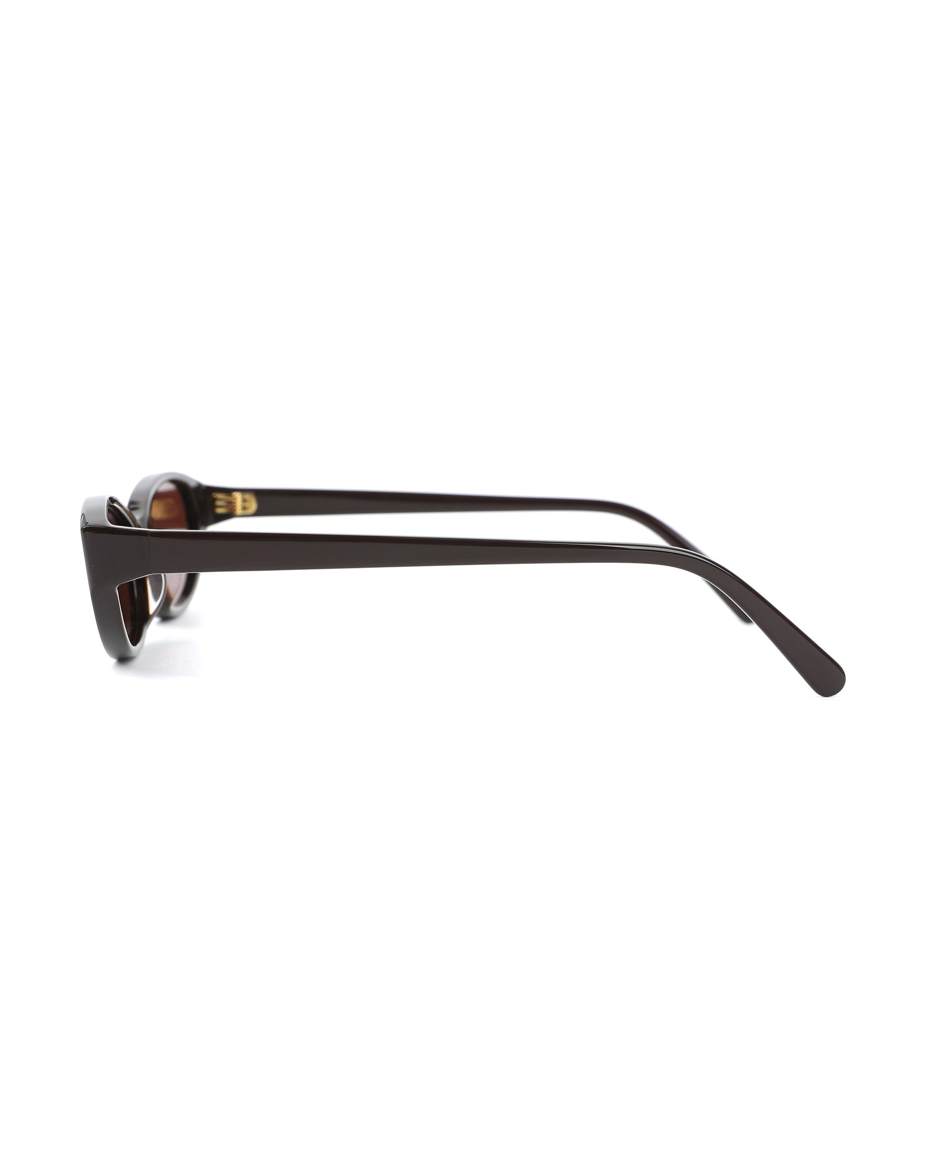 Santorini Sunglasses - Dark Brown Frame, Brown Lens