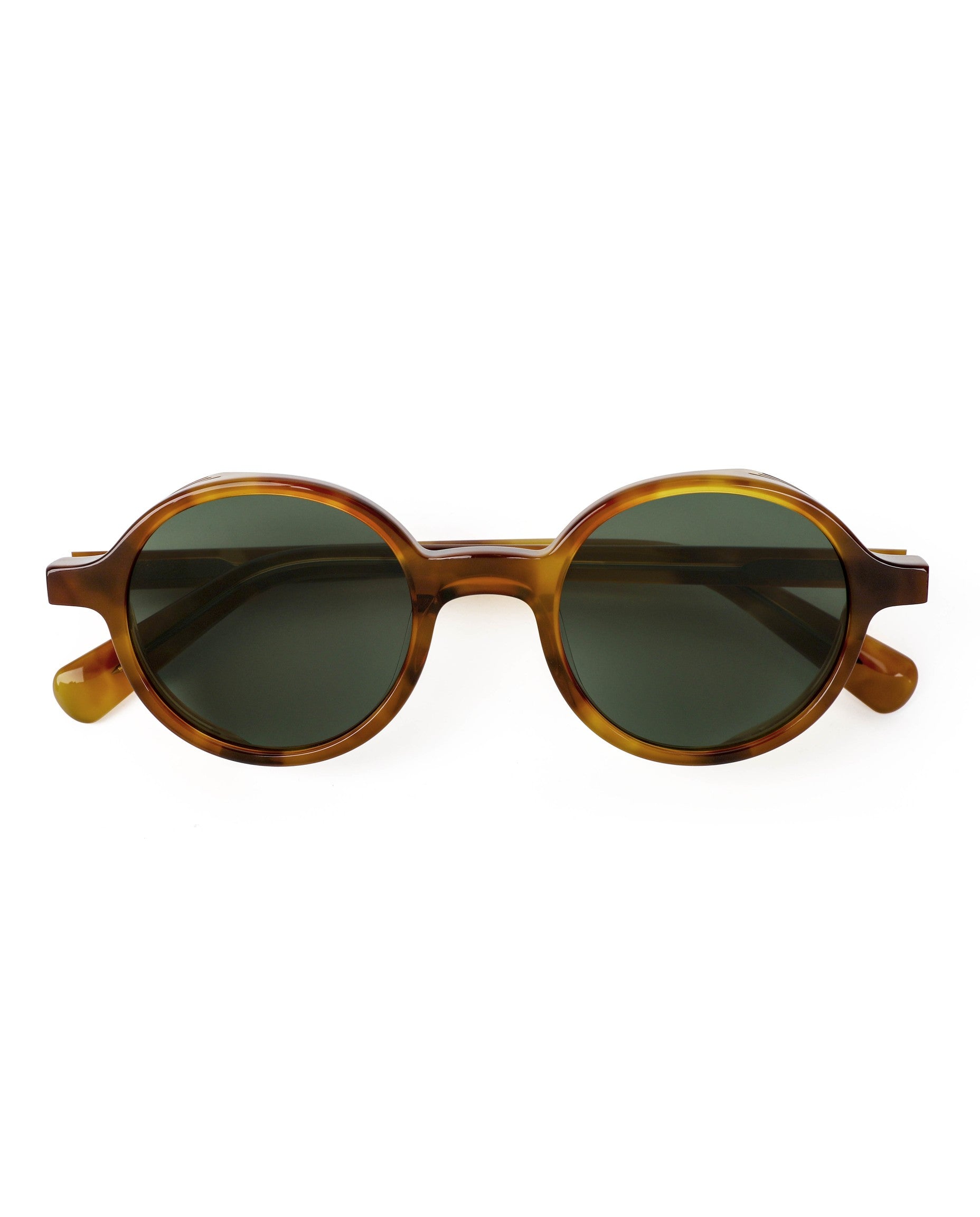 Byron Sunglasses - Tortoise Frame, Green Lens
