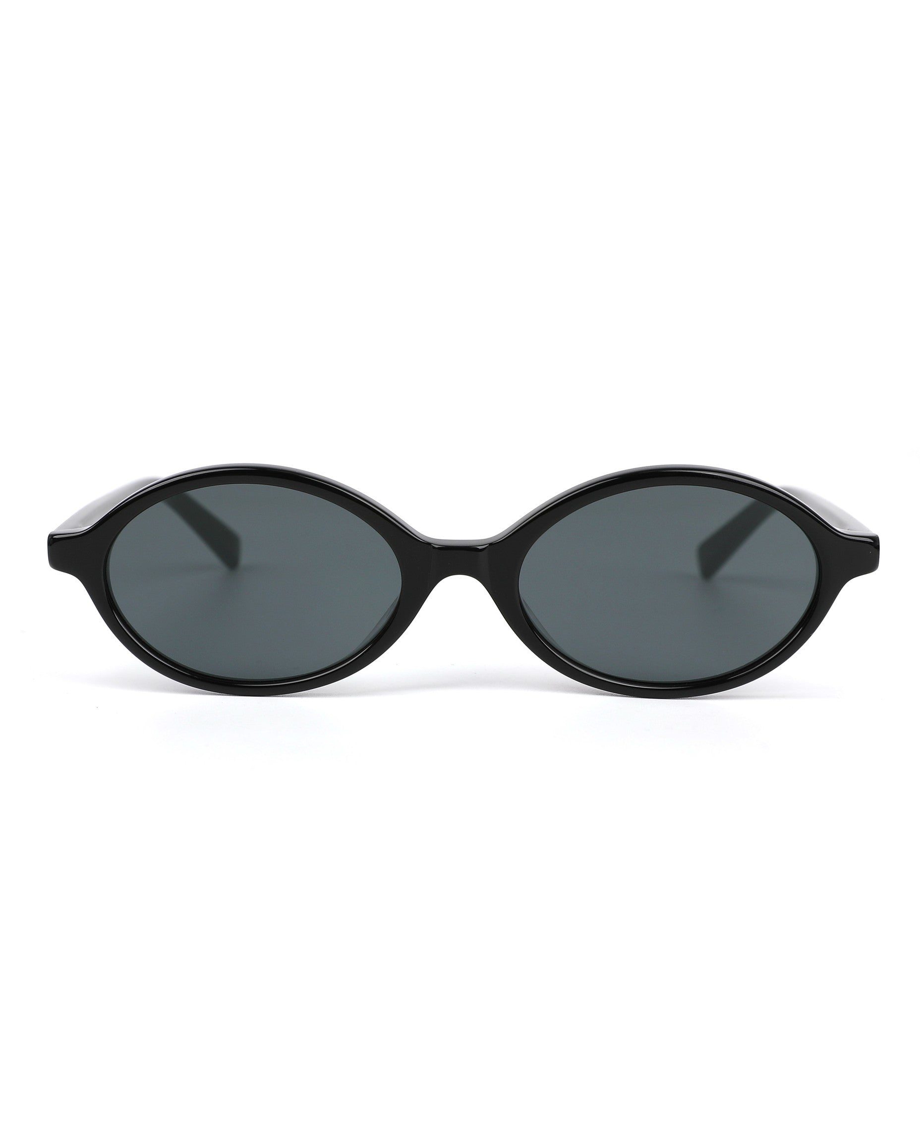 Biarritz Sunglasses - Black Frame, Grey Lens