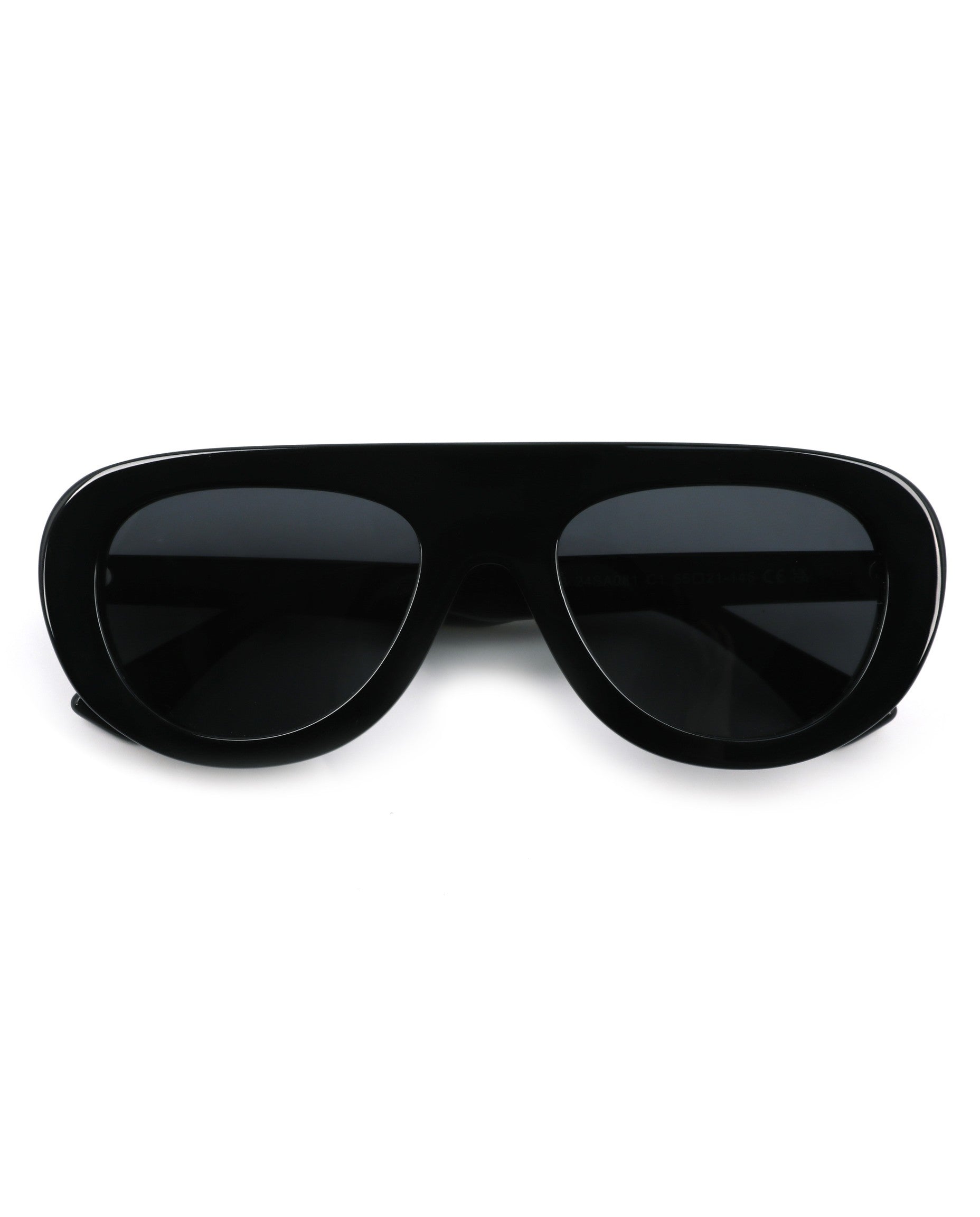 Ibiza Sunglasses - Black Frame, Grey Lens