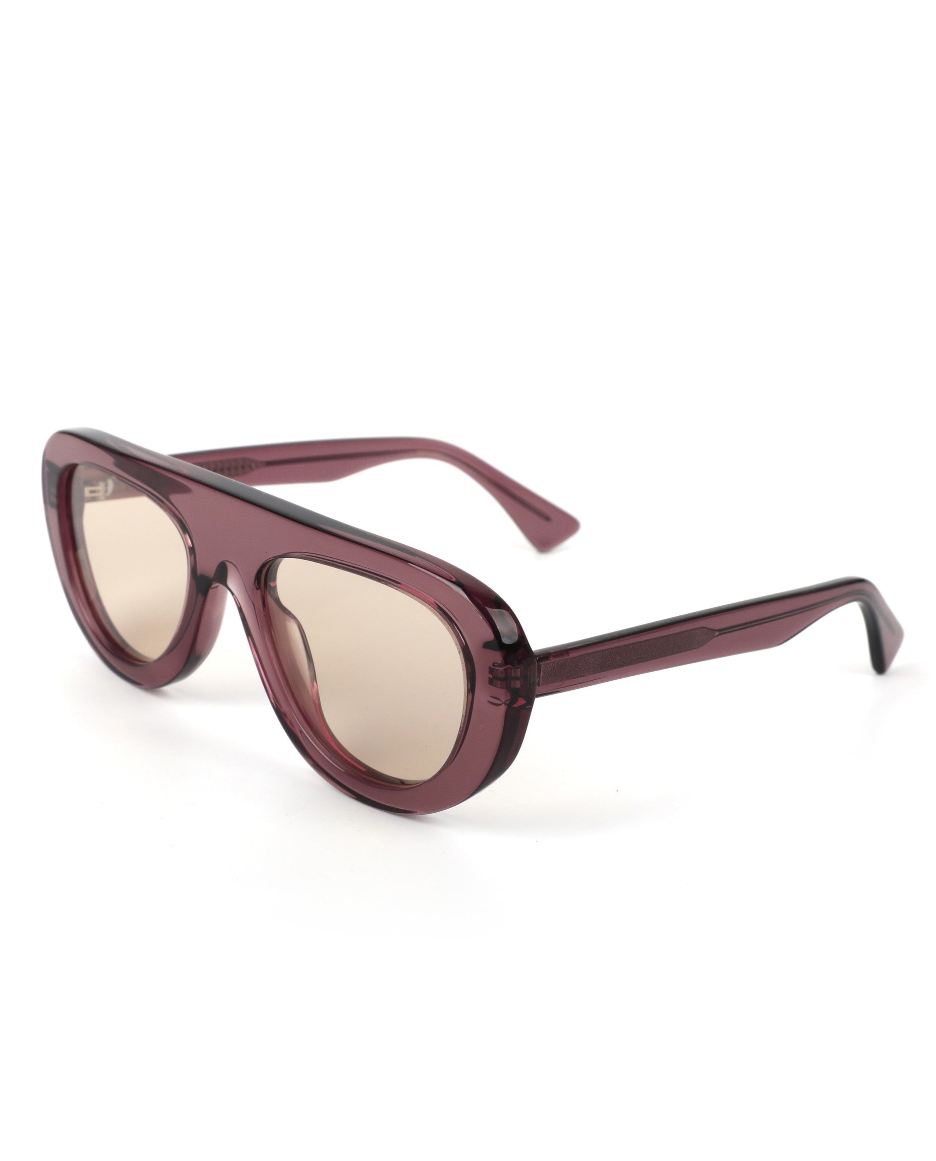 Ibiza Sunglasses - Burgundy Frame, Light Brown Lens