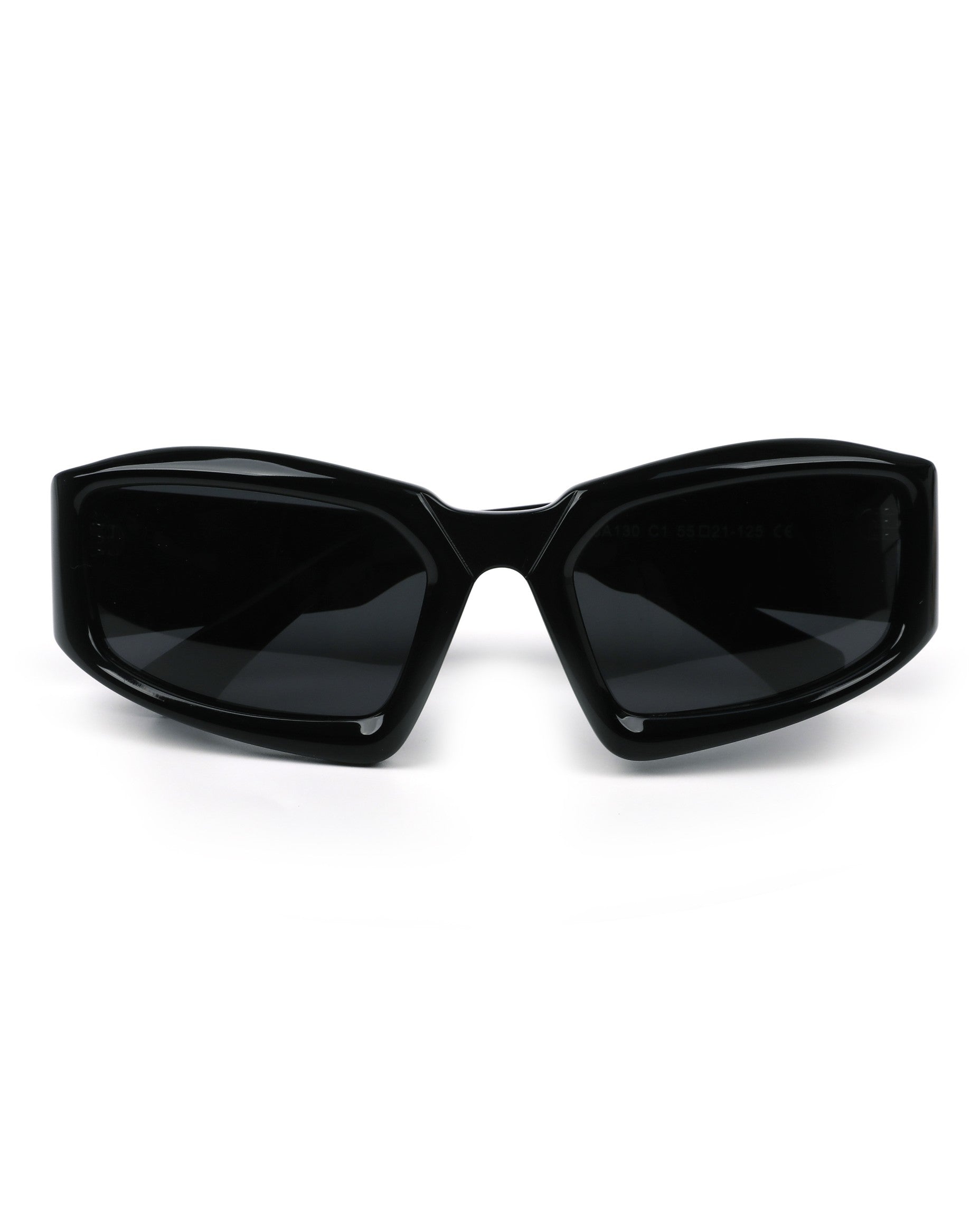 Bali Sunglasses - Black Frame, Grey Lens