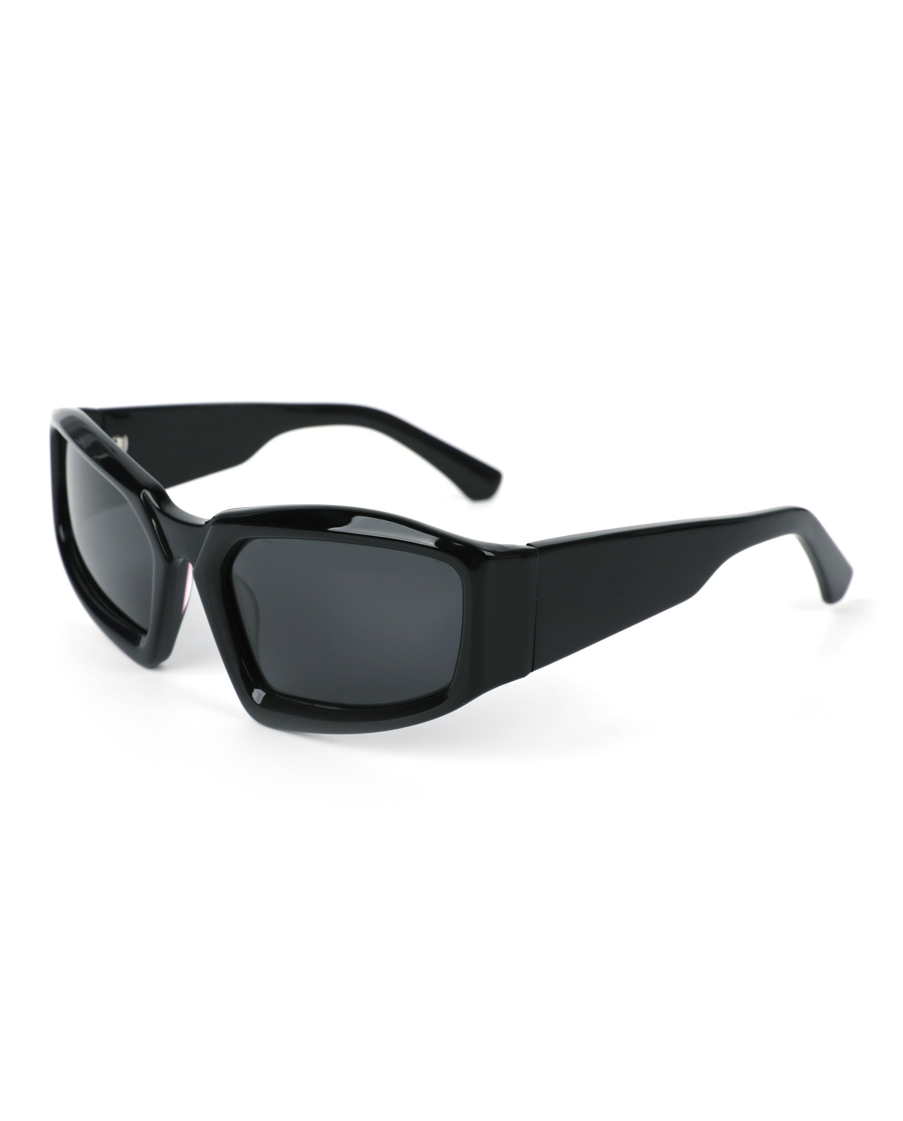 Bali Sunglasses - Black Frame, Grey Lens
