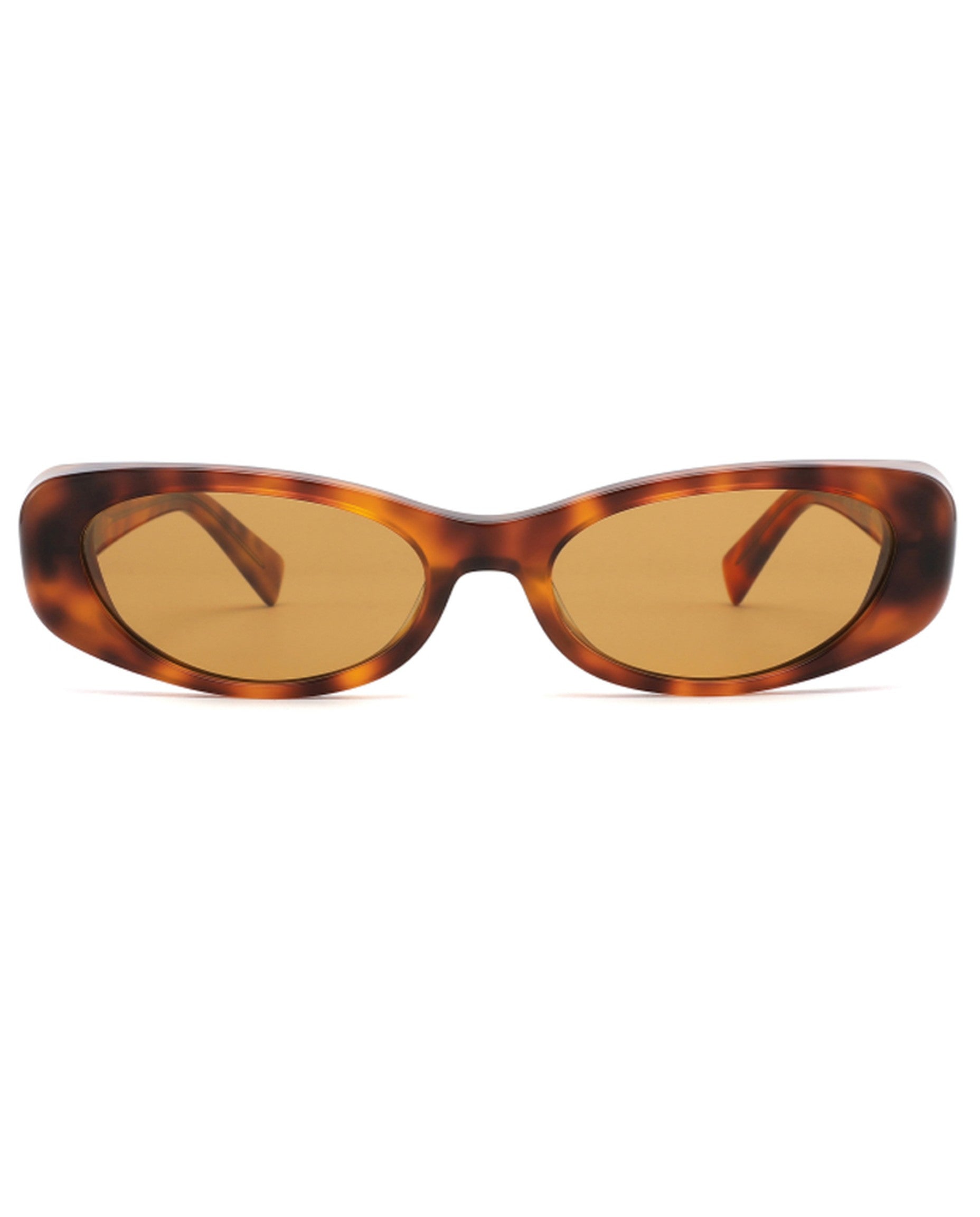 Havana Sunglasses - Yellow Tortoise Frame, Brown Lens