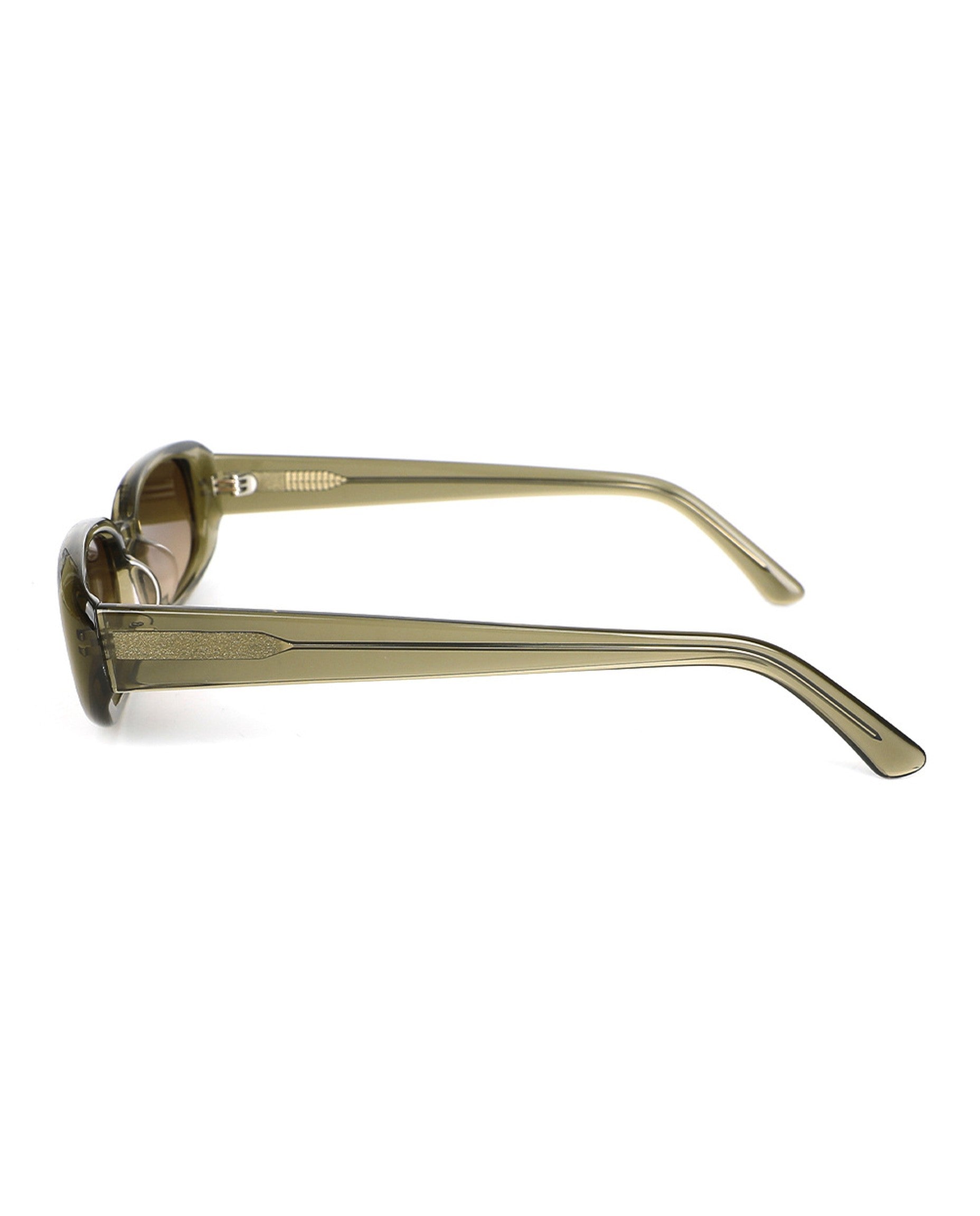 Malibu Sunglasses - Dark Green Frame, Brown Lens