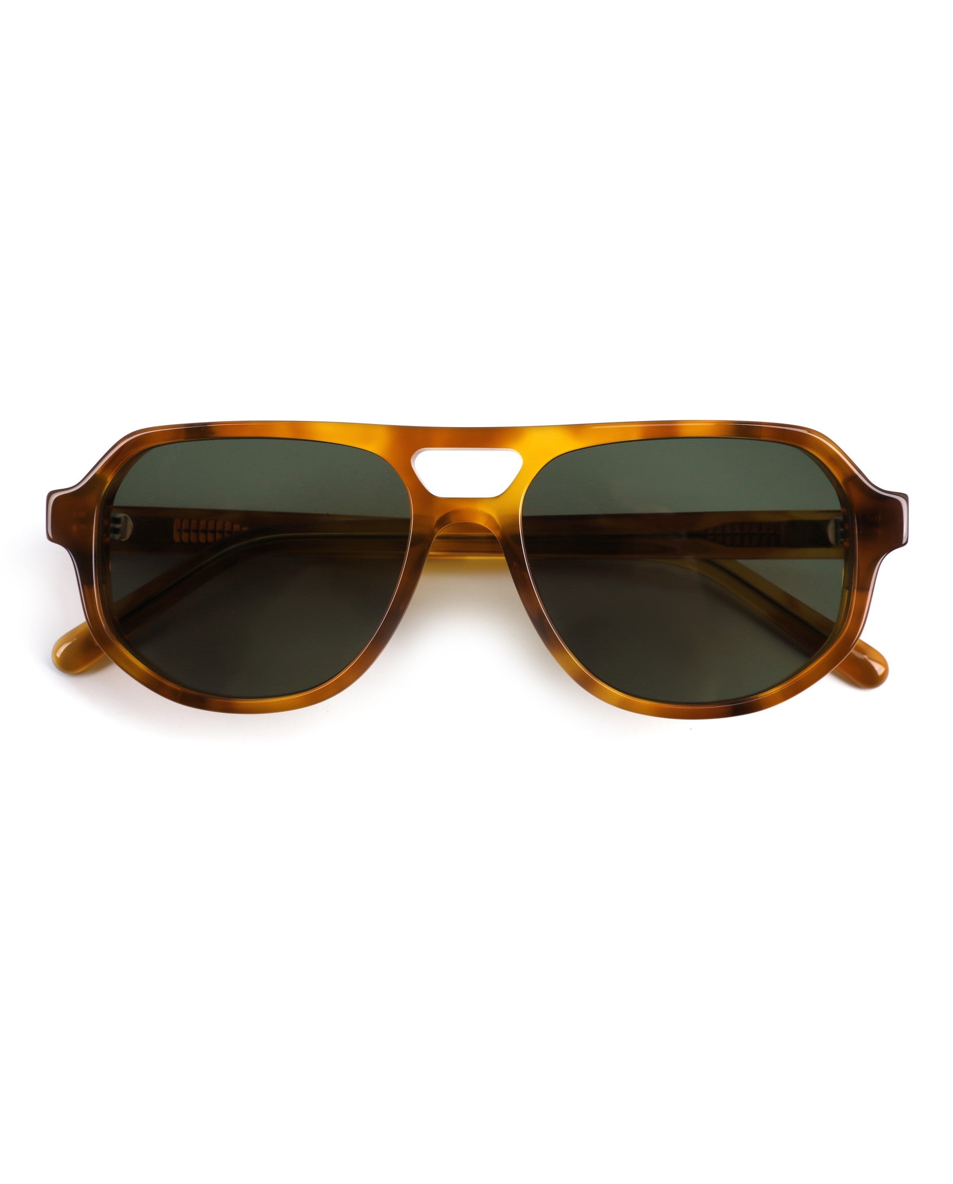 Hvar Sunglasses - Tortoise Frame, Green Lens