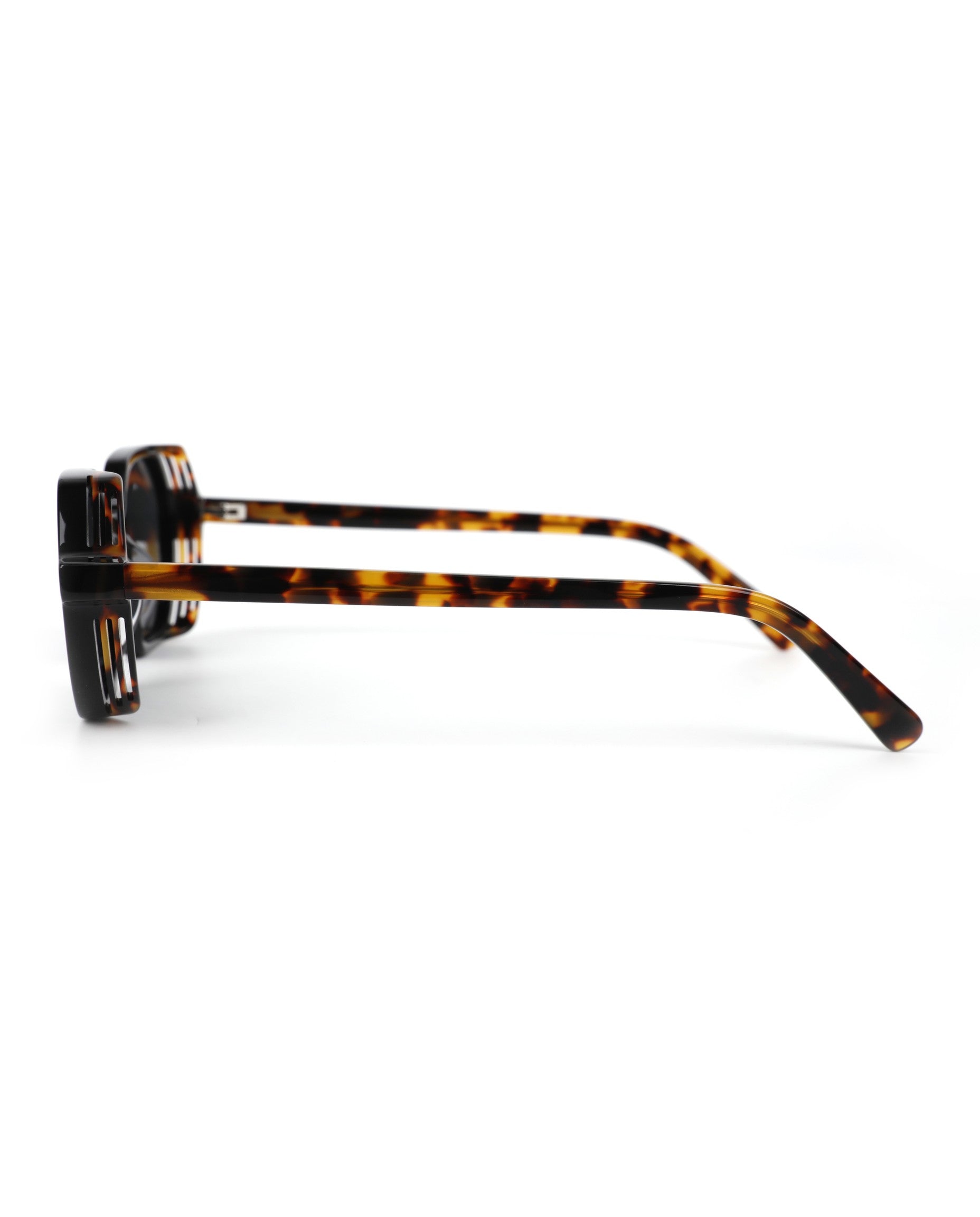 Mallorca Sunglasses - Black With Tortoise Frame, Grey Lens
