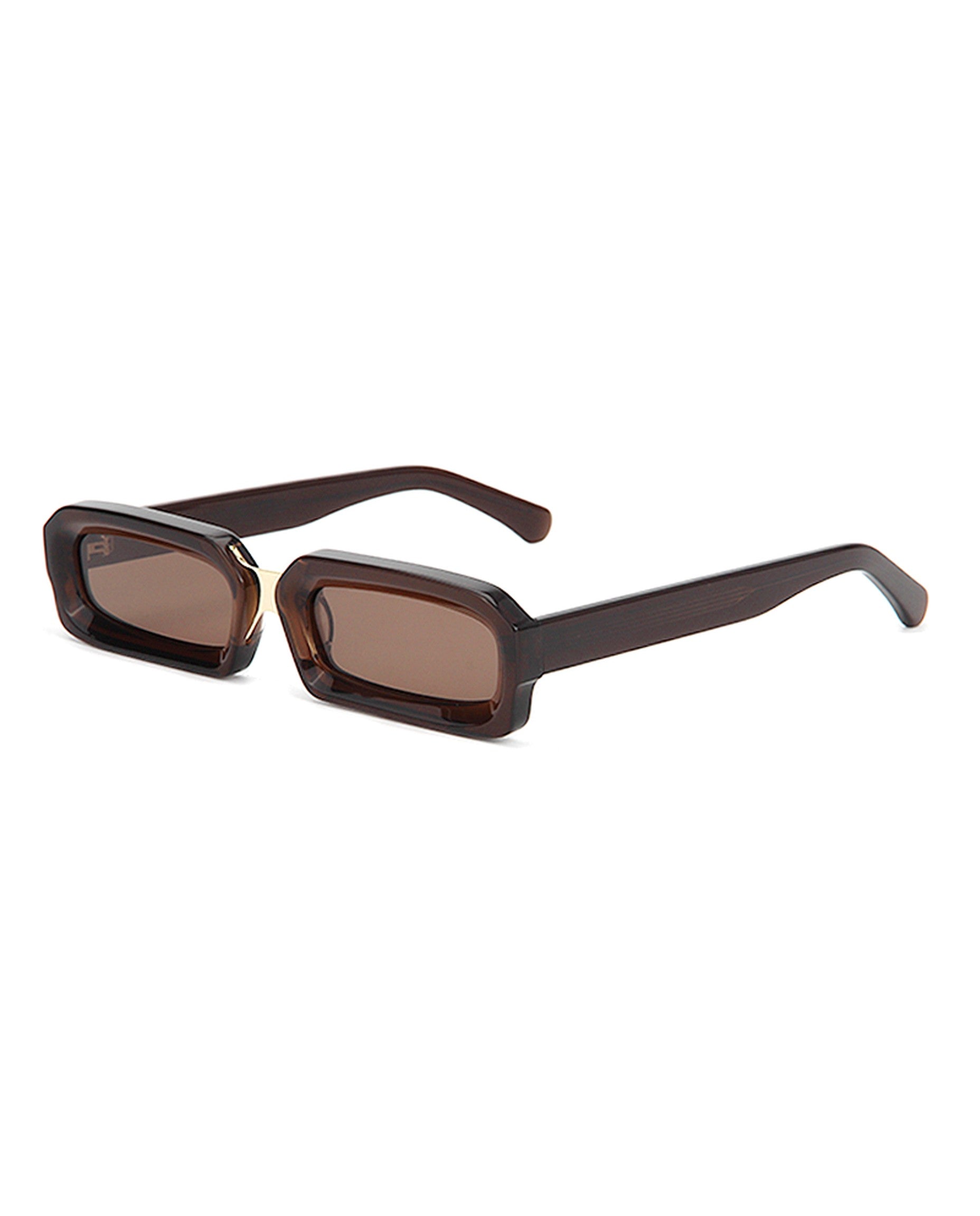 Corsica Sunglasses - Transparent Brown Frame, Brown Lens