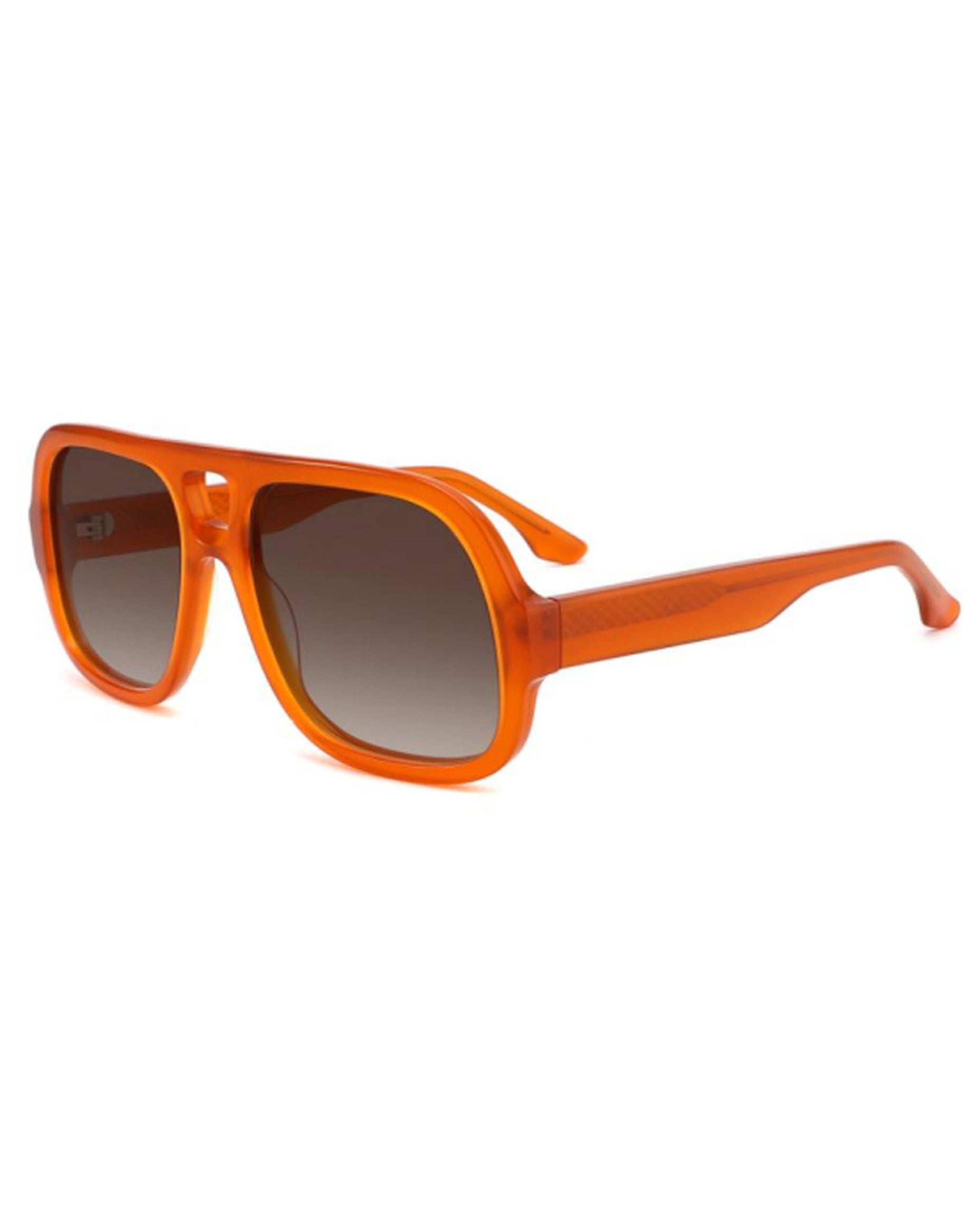 Phuket Sunglasses - Orange Frame, Brown Lens