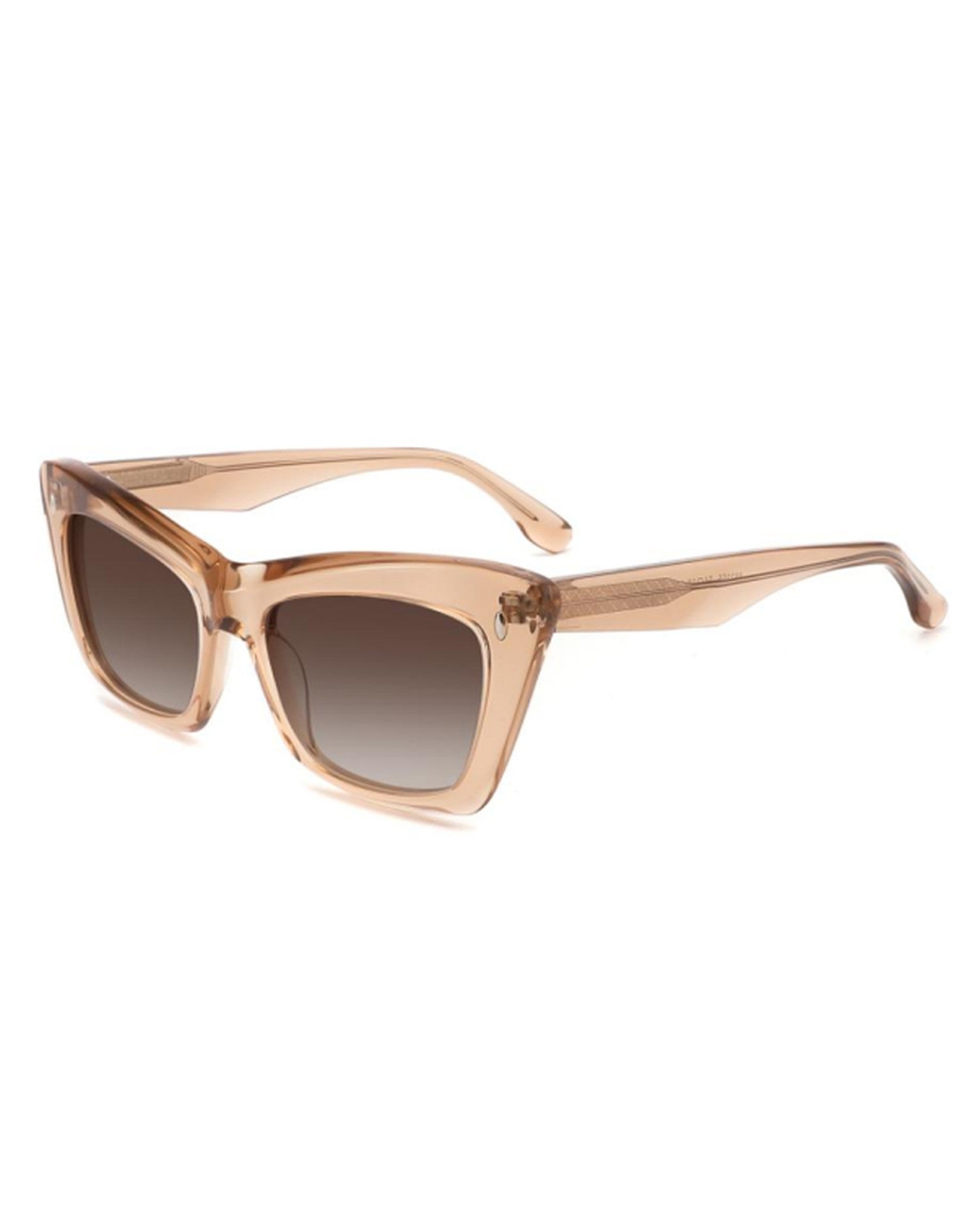 Lombok Sunglasses - Transparent Brown Frame, Brown Lens