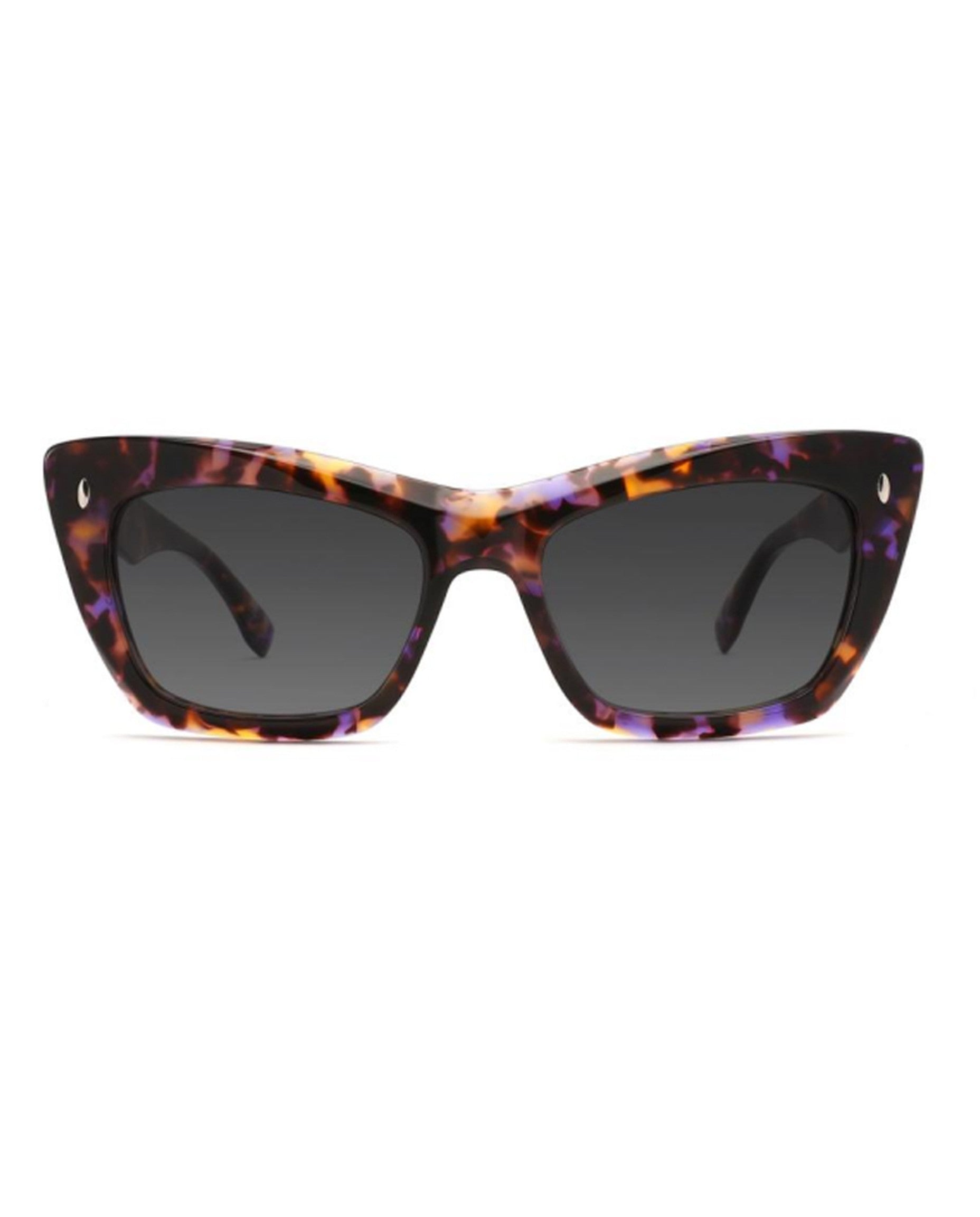 Lombok Sunglasses - Purple Tortoise Frame, Grey Lens
